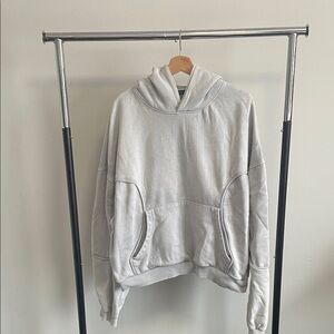 Zara Light Gray Hooded Pullover